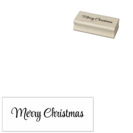 Frohe Weihnachten Kursivschrift Textvorlage Gummistempel