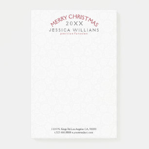 Frohe Weihnachten kurvenreicher Text Design Post-it Klebezettel