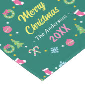 Frohe Weihnachten Kurzer Tischläufer (Ecke)