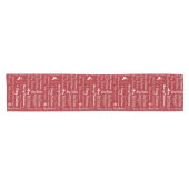 Frohe Weihnachten Kurzer Tischläufer (Horizontal)