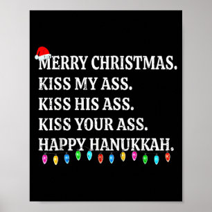 Frohe Weihnachten Kuss Mein Sein Eure Glückliche C Poster