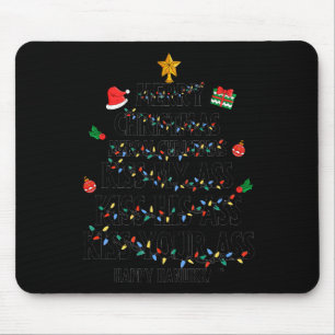 Frohe Weihnachten Küsse mein glückliches Chanukka Mousepad
