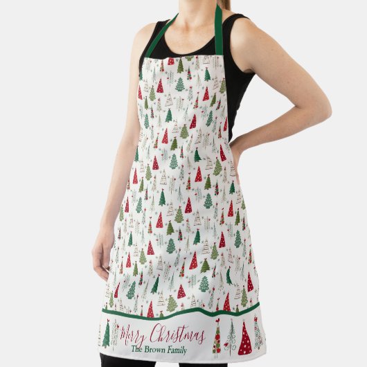 Frohe Weihnachten l Moderner Minimalistischer Weih Schürze (InSitu)