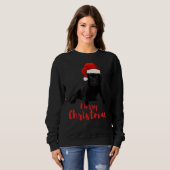 Frohe Weihnachten Labrador Black Labrador Sweatshirt (Vorne ganz)
