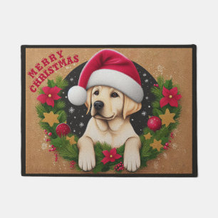 Frohe Weihnachten Labrador Retriever Dog Xmas Fußmatte
