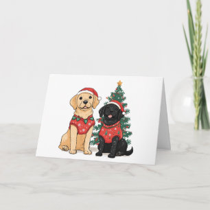 Frohe Weihnachten Labrador Retriever Hunde