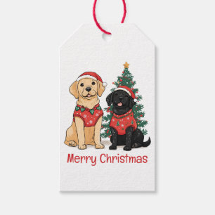 Frohe Weihnachten Labrador Retriever Hunde Geschenkanhänger