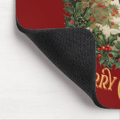 Frohe Weihnachten Labrador Retriever Mousepad (Ecke)