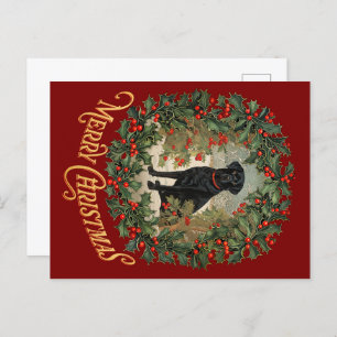 Frohe Weihnachten Labrador Retriever Postkarte