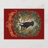 Frohe Weihnachten Labrador Retriever Postkarte (Vorderseite)