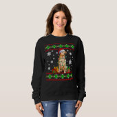 Frohe Weihnachten Labrador Retriever Sweatshirt (Vorne ganz)