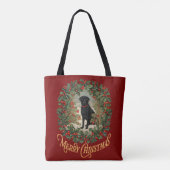 Frohe Weihnachten Labrador Retriever Tasche (Rückseite)