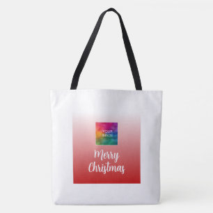 Frohe Weihnachten Laden Sie Ihr Foto Hoch Großes S Tasche