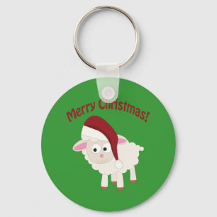 Frohe Weihnachten Lamm Schlüsselanhänger