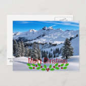 Frohe Weihnachten - Landschaftliche Ausläufer der Postkarte (Vorne/Hinten)