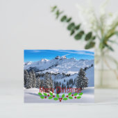 Frohe Weihnachten - Landschaftliche Ausläufer der Postkarte (Stehend Vorderseite)