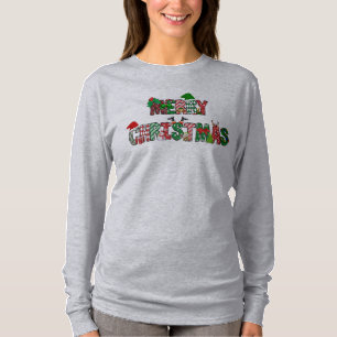 Frohe Weihnachten Langärmeliger T - Shirt