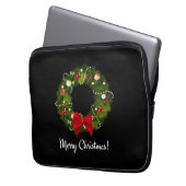 Frohe Weihnachten! Laptopschutzhülle (Vorderseite Links)
