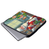 Frohe Weihnachten Laptopschutzhülle (Vorne Knopf)