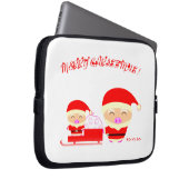 Frohe Weihnachten Laptopschutzhülle (Vorne Rechts)