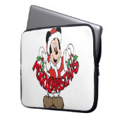 Frohe Weihnachten Laptopschutzhülle (Vorderseite Links)