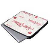 Frohe Weihnachten! Laptopschutzhülle (Vorne Knopf)