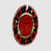 Frohe Weihnachten Las Vegas Ornament (Vorderseite)
