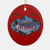 Frohe Weihnachten Las Vegas Ornament (Links)