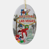 Frohe Weihnachten Las Vegas Santa Ornament (Rechts)