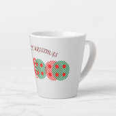 Frohe Weihnachten Latte Tasse (Rechte Ecke)