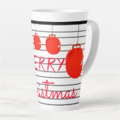 Frohe Weihnachten Latte Tasse (Rechte Ecke)
