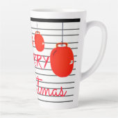 Frohe Weihnachten Latte Tasse (Rechts)