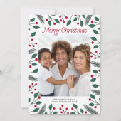 Frohe Weihnachten Laub Foto (Vorderseite)