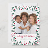 Frohe Weihnachten Laub Foto (Vorderseite)