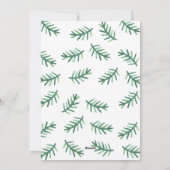 Frohe Weihnachten Laub | Weihnachtskarte (Rückseite)