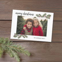 Frohe Weihnachten Launische Kiefernzweige - 1 Foto