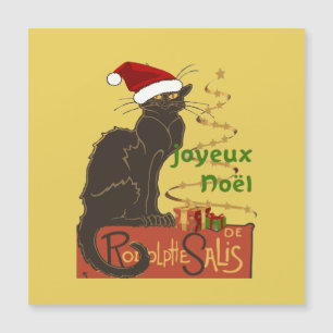 Frohe Weihnachten Le Chat Noir Weihnachtsspoof Magnetkarte