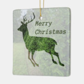 Frohe Weihnachten Leaping Deer Ornament (Links)
