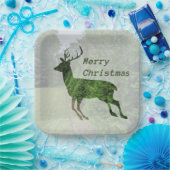 Frohe Weihnachten Leaping Hirsch Papierplatte Pappteller (Party)