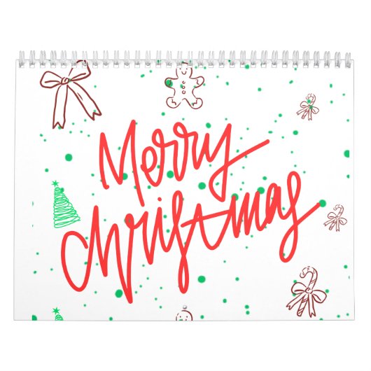 Frohe Weihnachten Lebkuchen Design. Kalender (Titelbild)