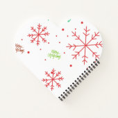 Frohe Weihnachten Lebkuchen Design.  Notizblock (Rückseite)