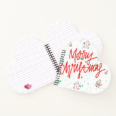 Frohe Weihnachten Lebkuchen Design.  Notizblock (Innenseite)