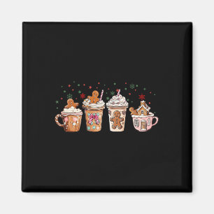 Frohe Weihnachten Lebkuchen Kaffee Cups Lat Magnet
