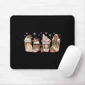 Frohe Weihnachten Lebkuchen Kaffee Cups Lat Mousepad (Mit Mouse)