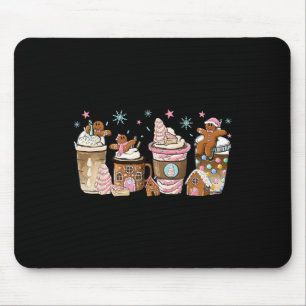 Frohe Weihnachten Lebkuchen Kaffee Cups Lat Mousepad