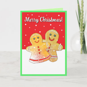 Frohe Weihnachten Lebkuchen Karte