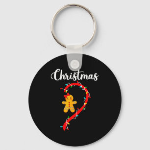 Frohe Weihnachten Lebkuchen-Paare Weihnachten Pyja Schlüsselanhänger