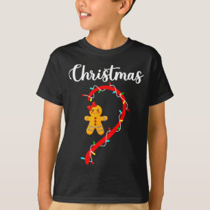 Frohe Weihnachten Lebkuchen-Paare Weihnachten Pyja T-Shirt