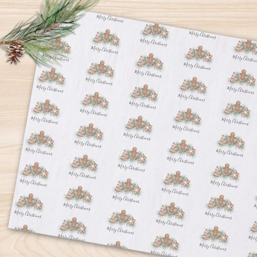 Frohe Weihnachten Lebkuchen  Seidenpapier