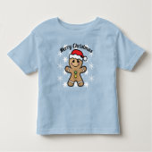 Frohe Weihnachten - Lebkuchenjunge Kleinkind T-shirt (Vorderseite)